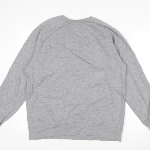 Atari Men's Grey Logo Pullover Sweatshirt Size L Cotton Retro Style