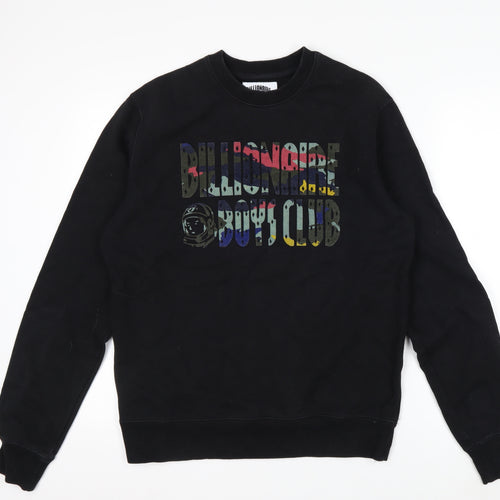 Billionaire Boys Club Men's Black Graphic Crew Neck Pullover Sweatshirt M