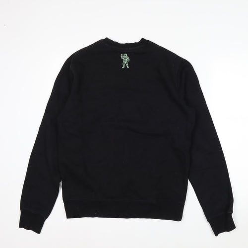 Billionaire Boys Club Men's Black Graphic Crew Neck Pullover Sweatshirt M