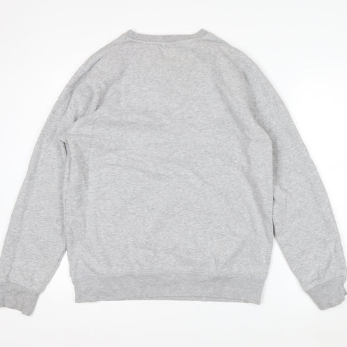 Rock On Ruby Unisex Grey L Pullover Sweatshirt Coffee Quote