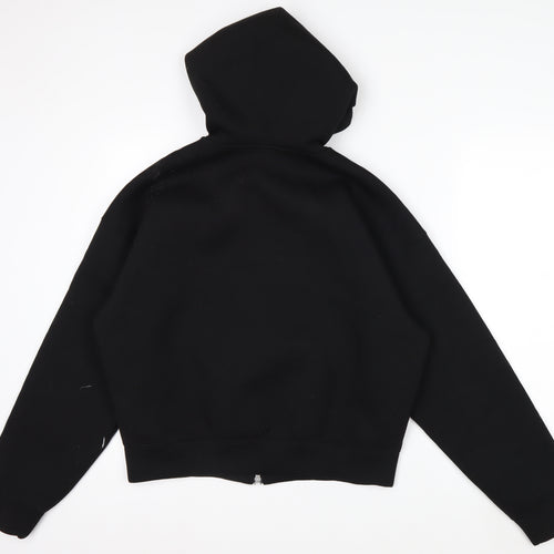 Weekday Mens Black Full Zip Hoodie S Regular Fit