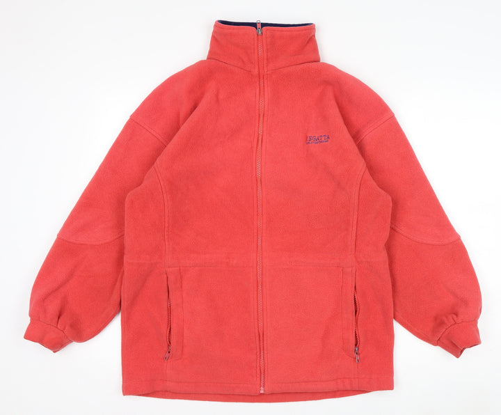 Regatta Women Red Fleece Zip Jacket Size 10 Outdoor Casual