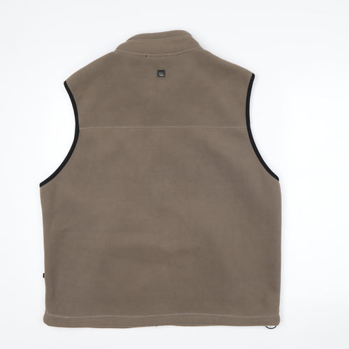 Cedarwood State Active Men's Brown Fleece Waistcoat XL Full Zip Bodywarmer