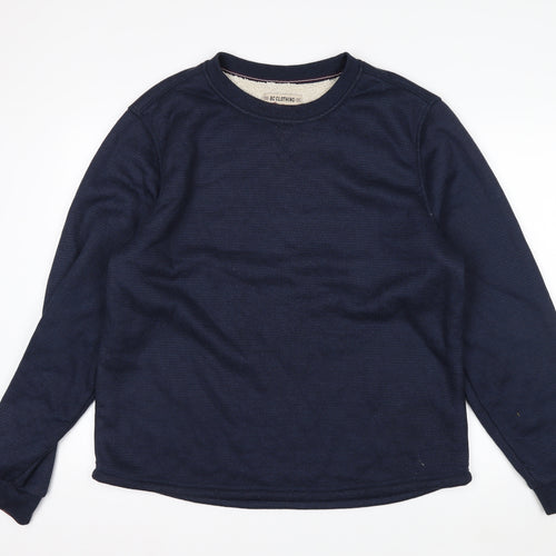 B.C. Clothing Men's Blue XL Pullover Fleece Lined Sweatshirt