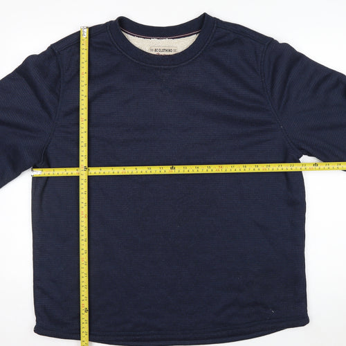 B.C. Clothing Men's Blue XL Pullover Fleece Lined Sweatshirt