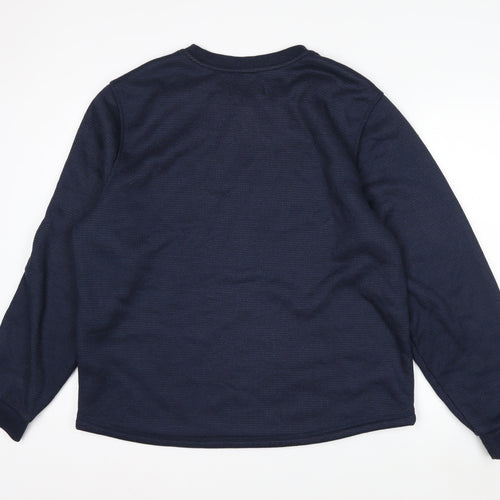 B.C. Clothing Men's Blue XL Pullover Fleece Lined Sweatshirt