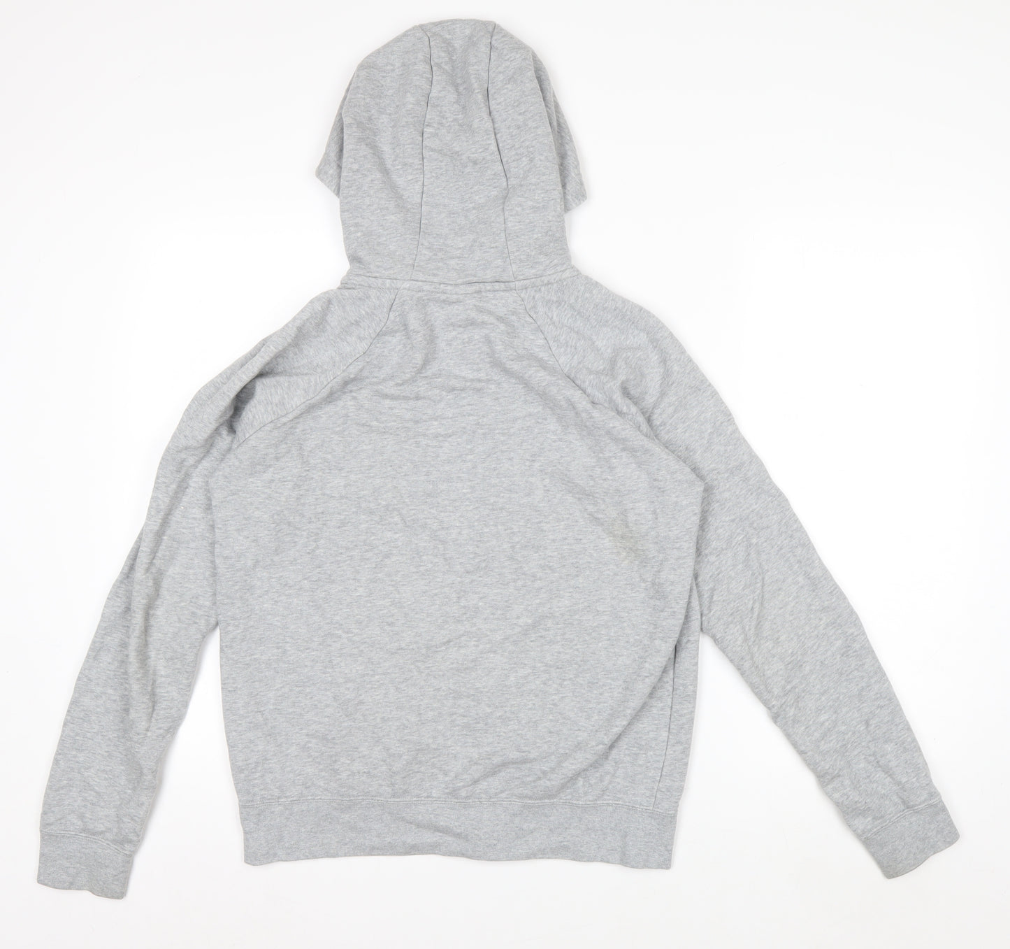 Nike Men’s Grey Full Zip Hoodie S Regular Fit Lightweight Fleece