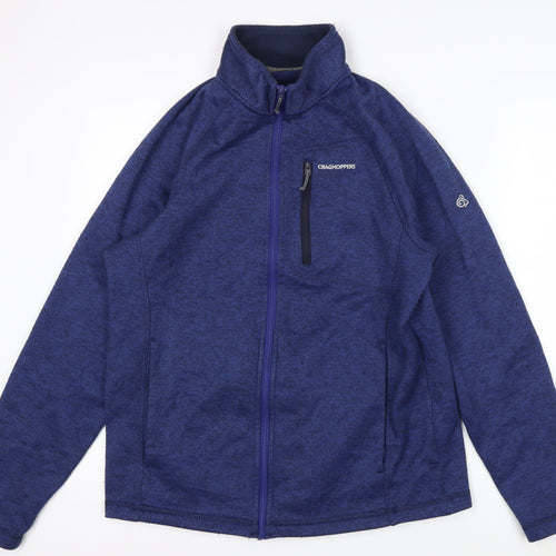 Craghoppers Men's Blue Fleece Full Zip Outdoor Jacket Size M