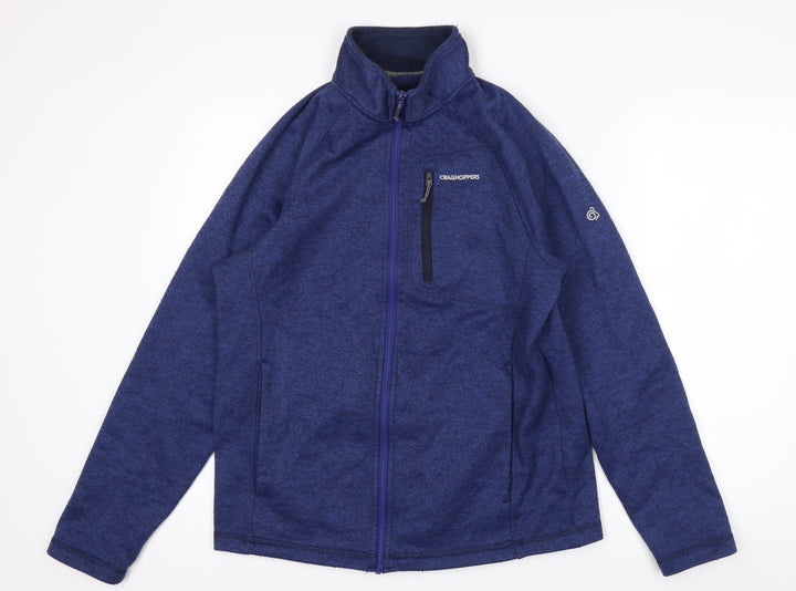 Craghoppers Men's Blue Fleece Full Zip Outdoor Jacket Size M