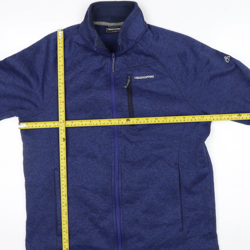 Craghoppers Men's Blue Fleece Full Zip Outdoor Jacket Size M