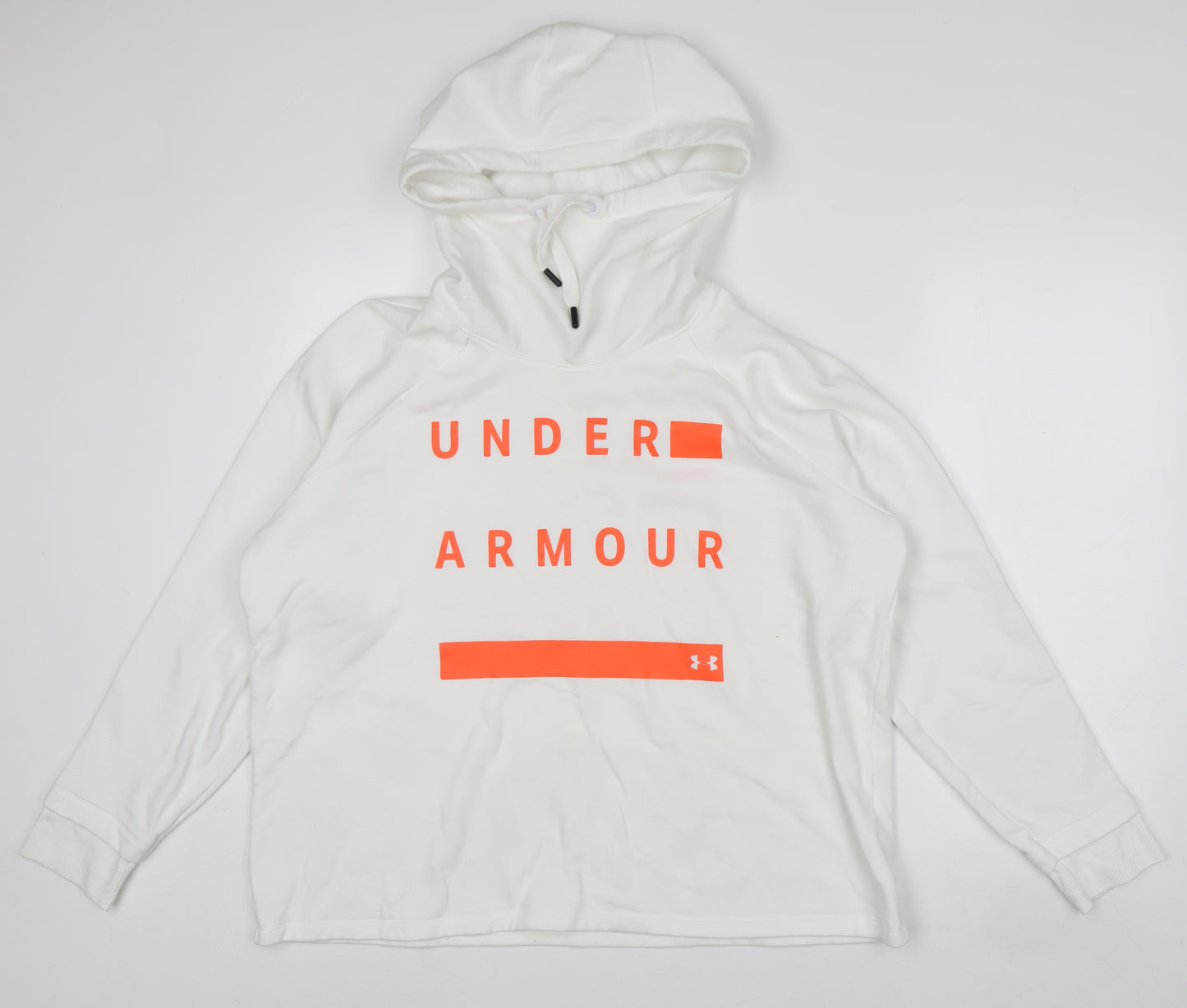 Under Armour Men’s White XL Pullover Hoodie Graphic Print Sportswear