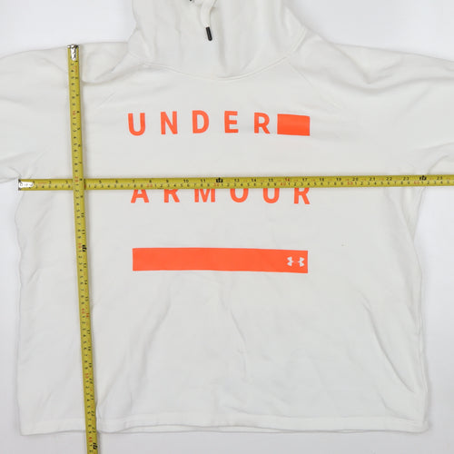Under Armour Men’s White XL Pullover Hoodie Graphic Print Sportswear