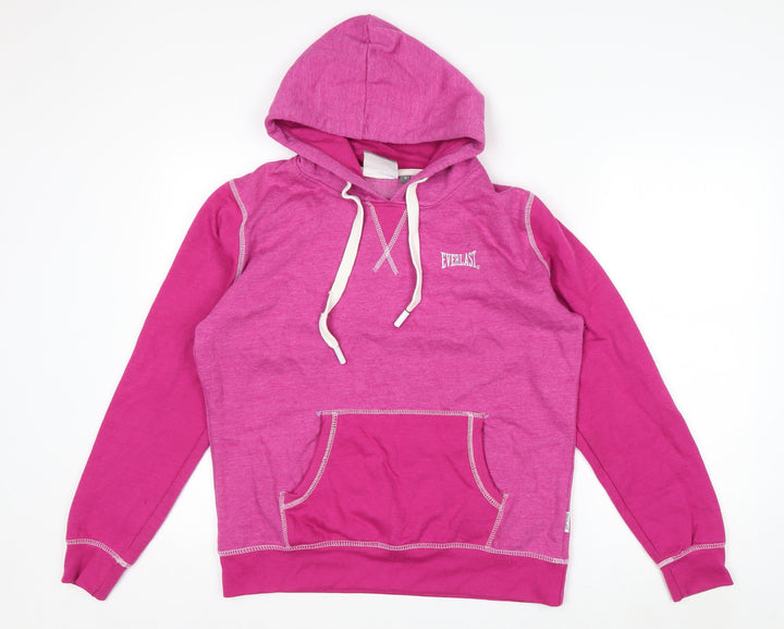 Everlast Womens Pink Pullover Hoodie Size 12 Cotton Blend Casual