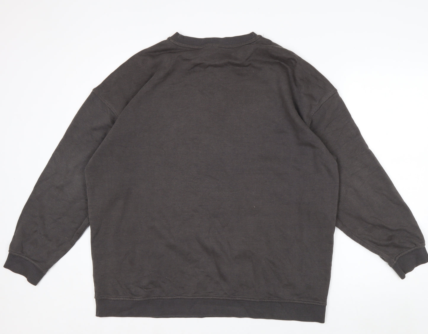 H&M Divided Men’s Grey Sprint Track Crew Neck Sweatshirt Size M