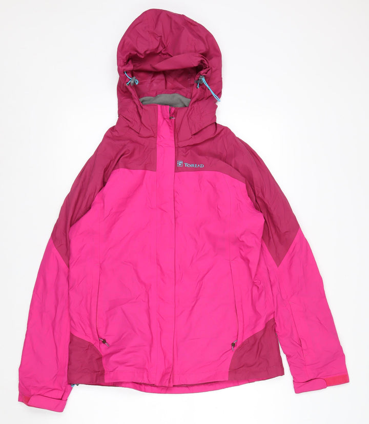 Toread Women's Pink Hooded Trekking Parka Jacket Size L