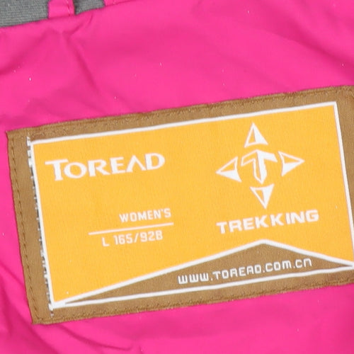 Toread Women's Pink Hooded Trekking Parka Jacket Size L