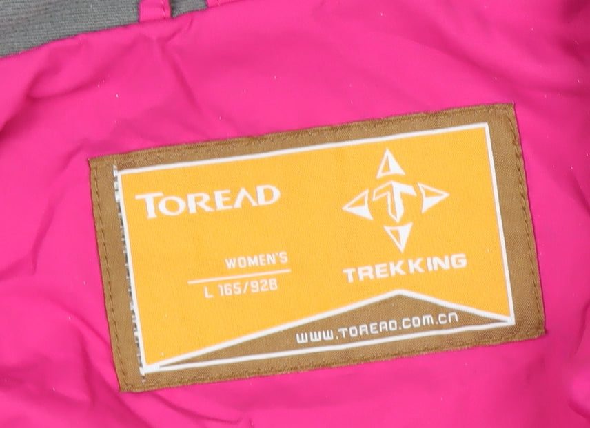 Toread Women's Pink Hooded Trekking Parka Jacket Size L