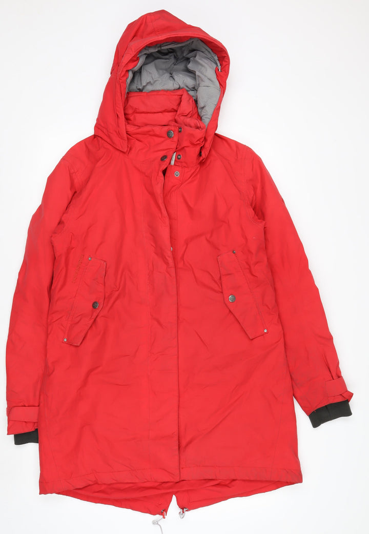 Didriksons 1913 Mens Red Waterproof Hooded Parka Coat Size 40