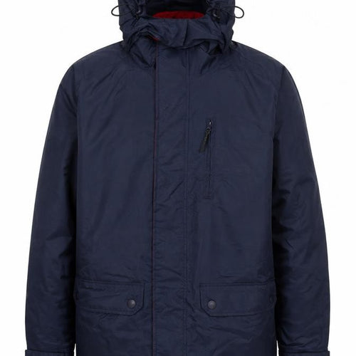 Southbay Men's Blue Hooded Parka Jacket Size S 38in Polyester Lined