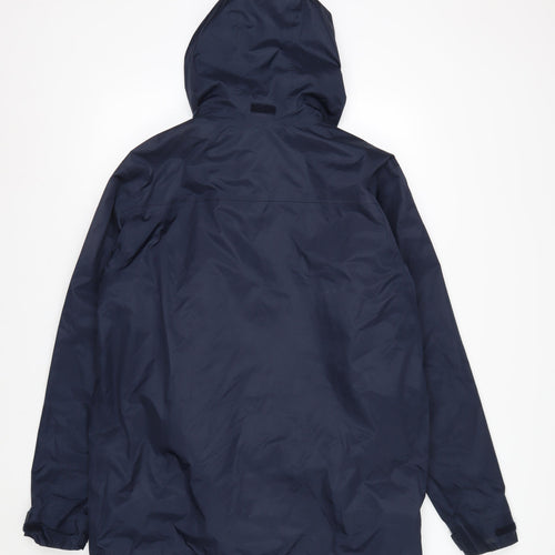 Southbay Men's Blue Hooded Parka Jacket Size S 38in Polyester Lined