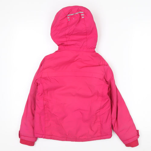 Mountain Warehouse Girls Pink Hooded Waterproof Fleece Lined Parka Coat 5-6 Years