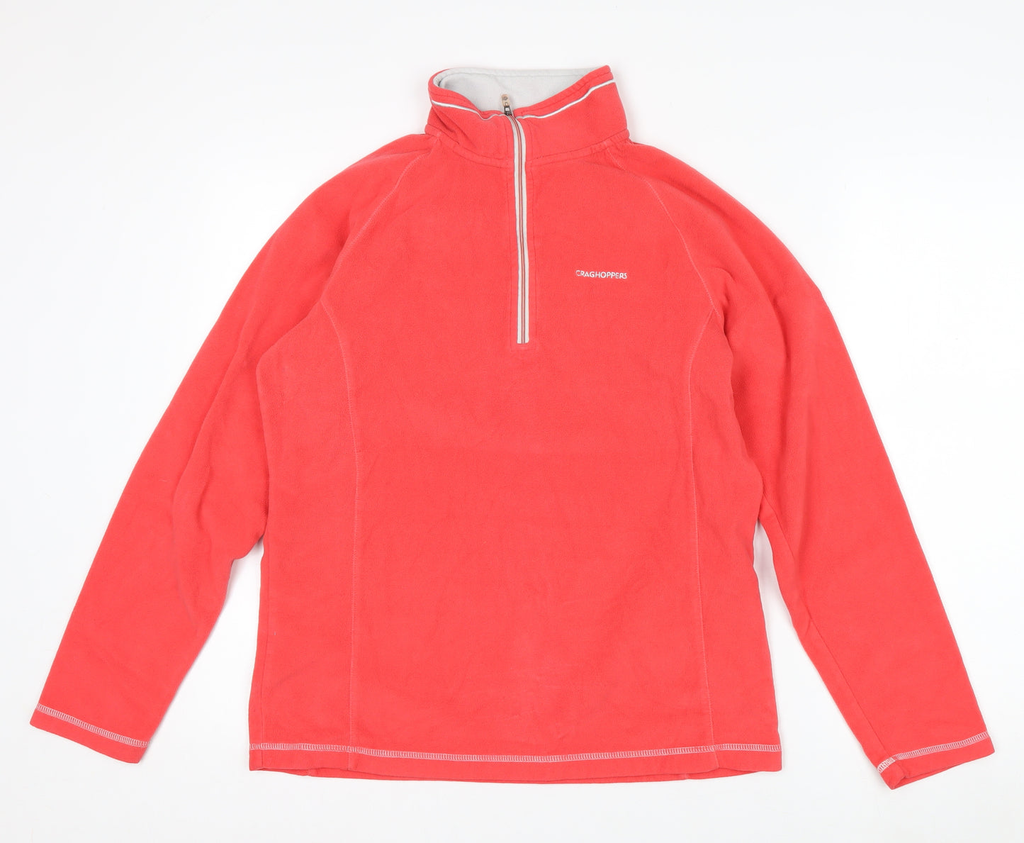 Craghoppers Women's Red 1/2 Zip Fleece Pullover UK 14