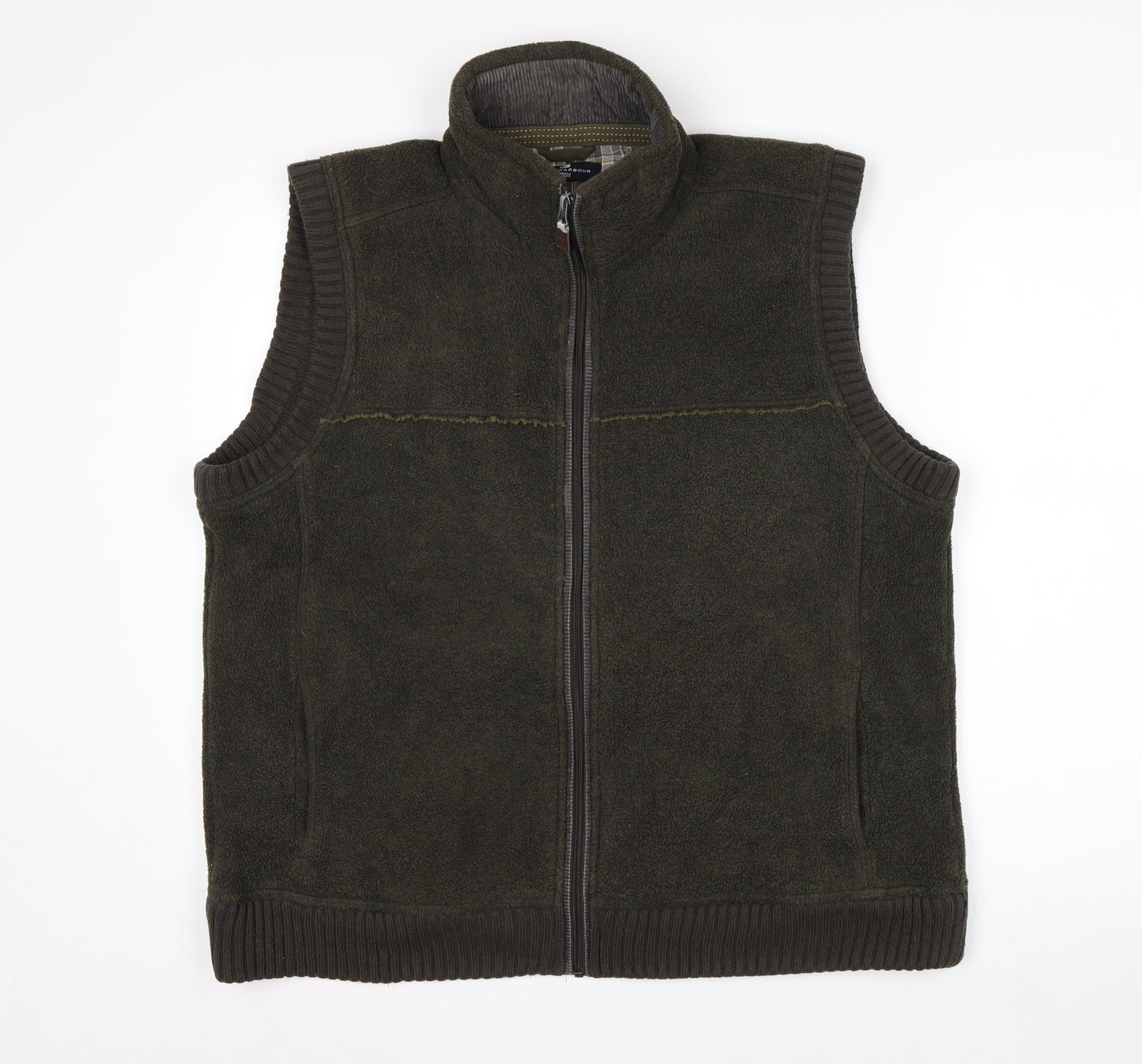 Marks and Spencer Blue Harbour Men's Green Fleece Bodywarmer L