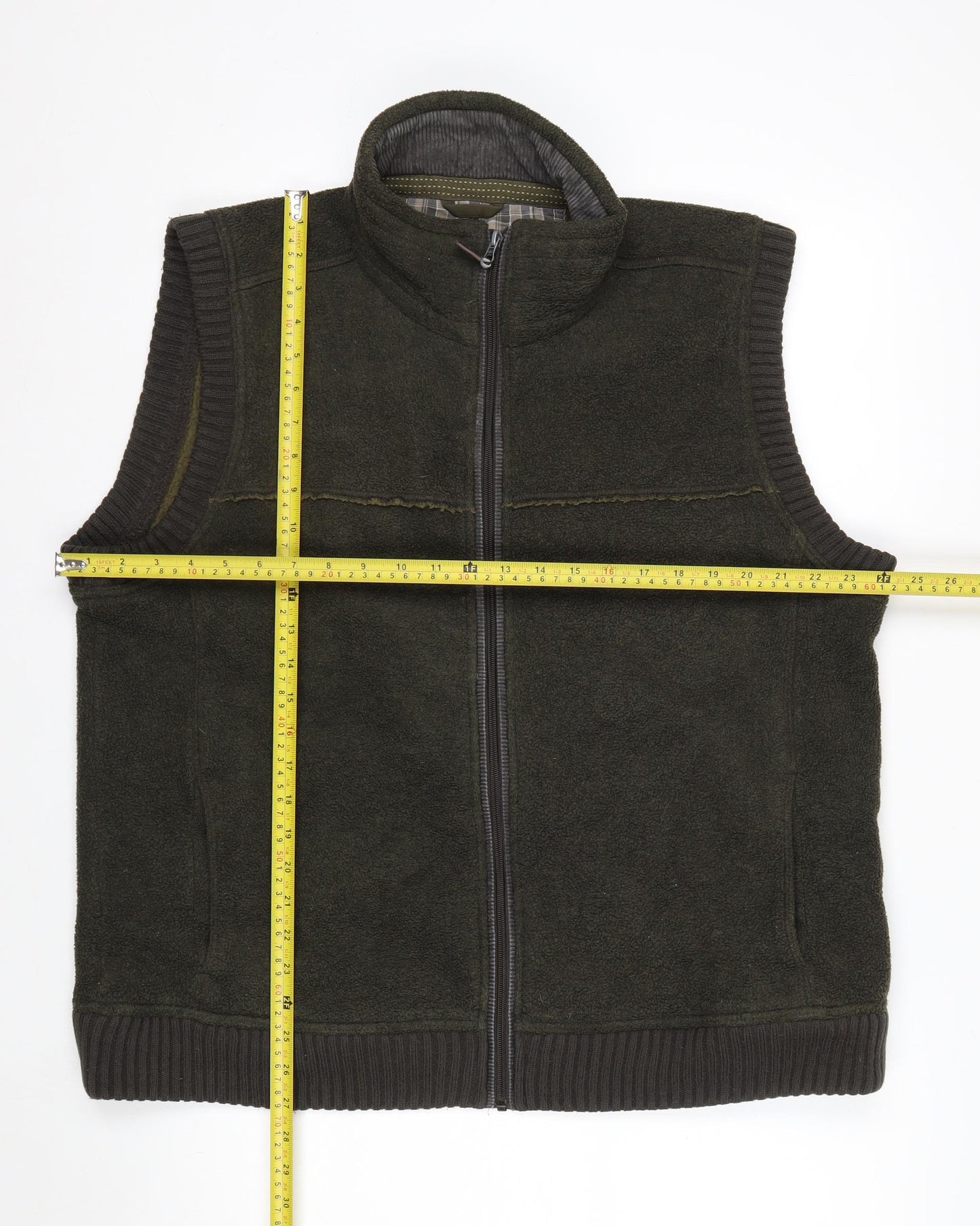 Marks and Spencer Blue Harbour Men's Green Fleece Bodywarmer L