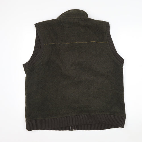Marks and Spencer Blue Harbour Men's Green Fleece Bodywarmer L