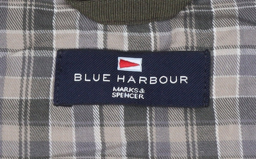 Marks and Spencer Blue Harbour Men's Green Fleece Bodywarmer L