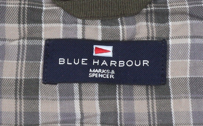 Marks and Spencer Blue Harbour Men's Green Fleece Bodywarmer L