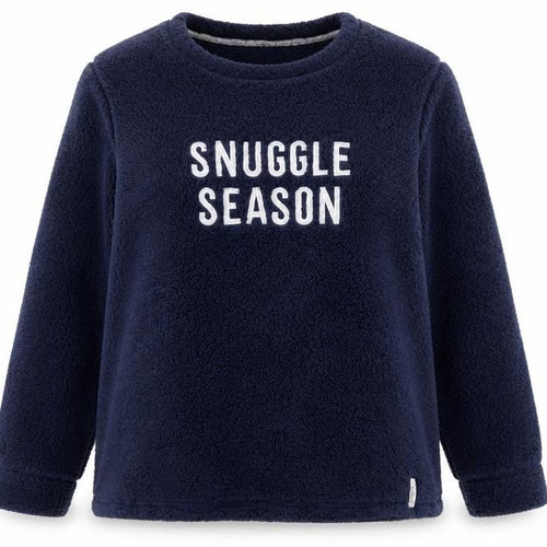 George Women Navy Blue Snuggle Season Fleece Pullover Sweatshirt 2XL