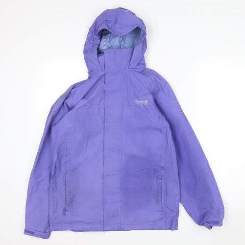 Regatta Women's Purple Waterproof Rain Jacket Size 14