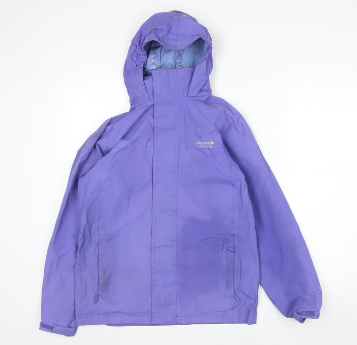 Regatta Women's Purple Waterproof Rain Jacket Size 14