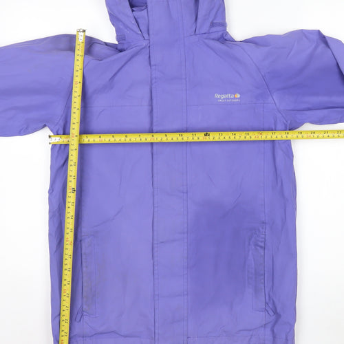 Regatta Women's Purple Waterproof Rain Jacket Size 14