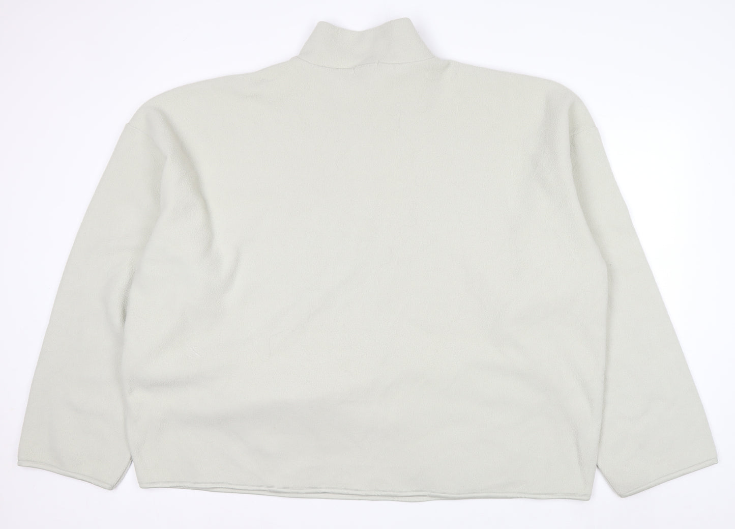 PrettyLittleThing Men’s Beige Fleece 1/4 Zip Pullover Sweatshirt XL