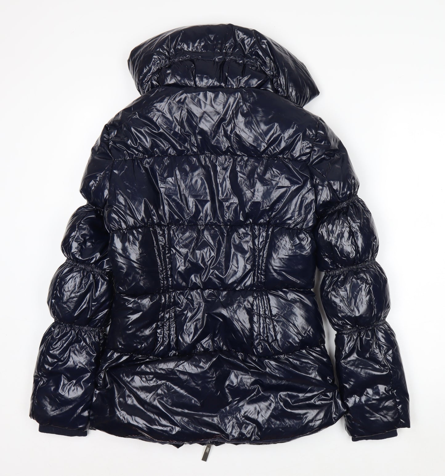 Sosina Women's Blue Puffer Jacket Size 16 Hooded Winter Coat