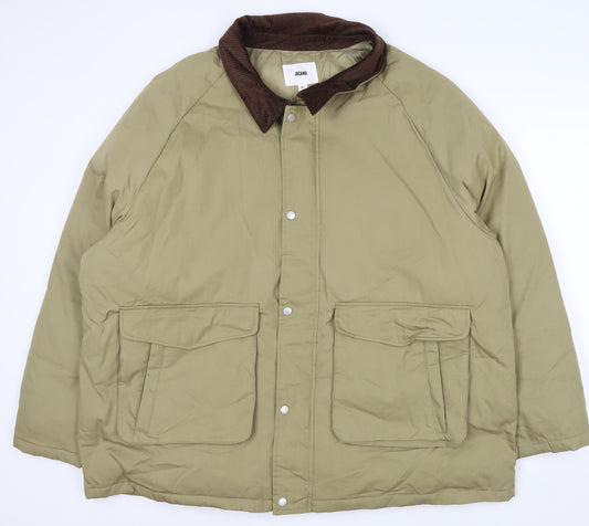 Jacamo Men’s Beige 3XL Basic Jacket Cotton Nylon Lined Workwear