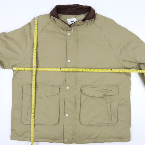 Jacamo Men’s Beige 3XL Basic Jacket Cotton Nylon Lined Workwear
