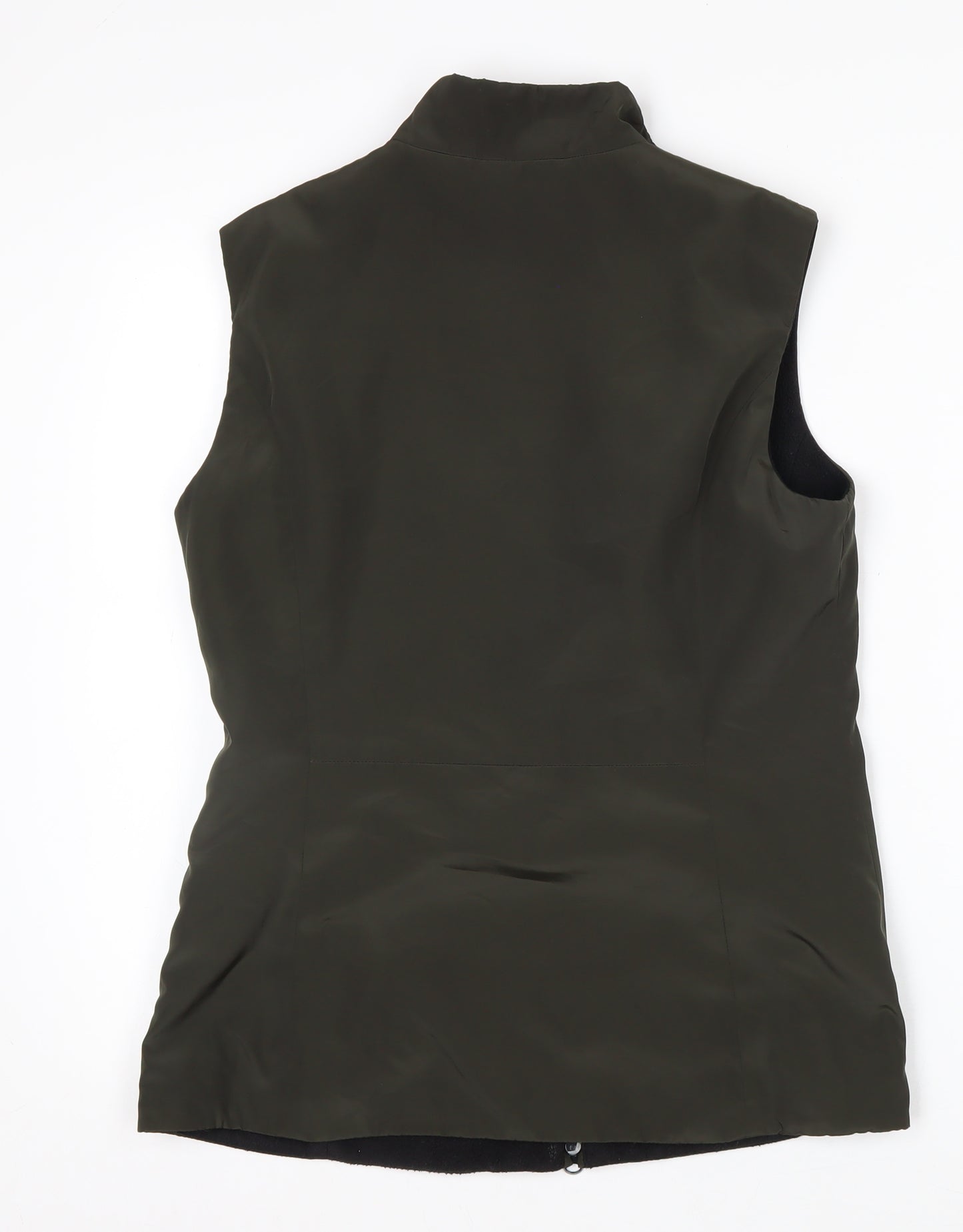 Planet Womens Green Size 8 Sleeveless Zip Waistcoat Bodywarmer