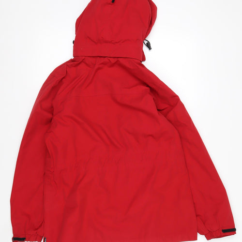 Valerie Hayes Women's Red Hooded Parka Jacket Size S