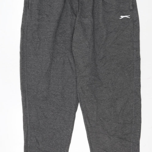 Slazenger Men’s Grey 3XL Sweatpants Joggers with Logo