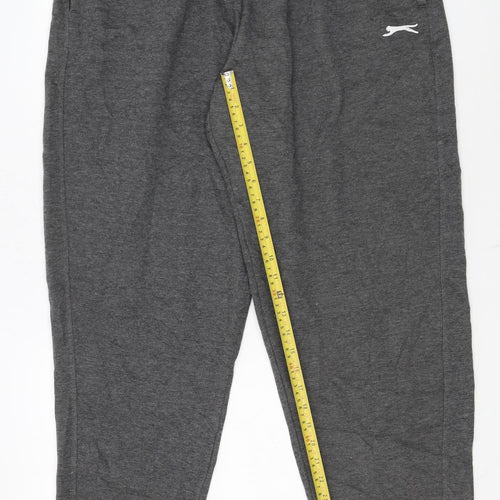 Slazenger Men’s Grey 3XL Sweatpants Joggers with Logo