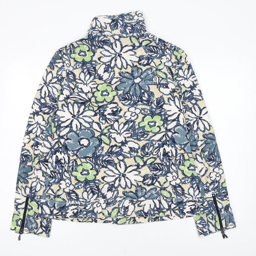 Orly Sport Women's Multicoloured Floral Zip Jacket Size 12