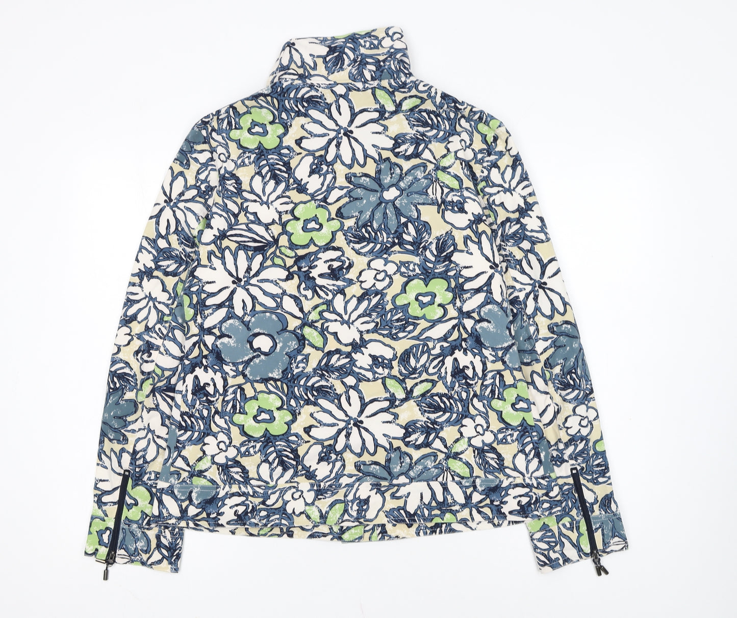 Orly Sport Women's Multicoloured Floral Zip Jacket Size 12