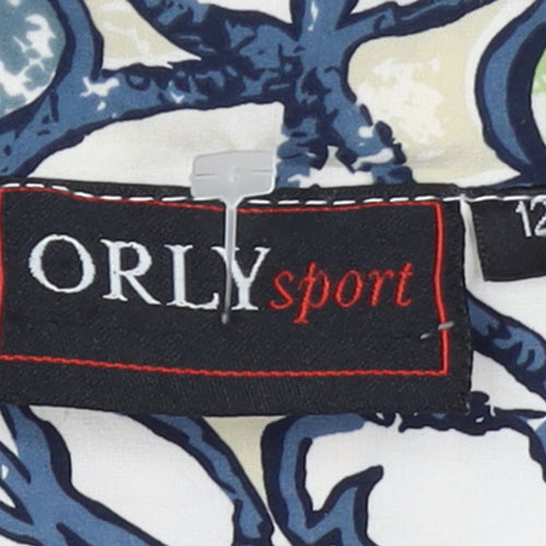 Orly Sport Women's Multicoloured Floral Zip Jacket Size 12