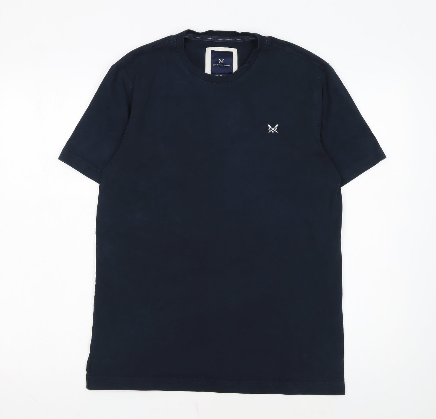 Crew Clothing Company Men's Blue Cotton Crew Neck T-Shirt M