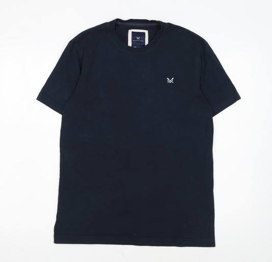 Crew Clothing Company Men's Blue Cotton Crew Neck T-Shirt M