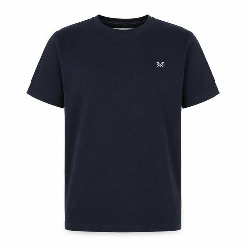 Crew Clothing Company Men's Blue Cotton Crew Neck T-Shirt M
