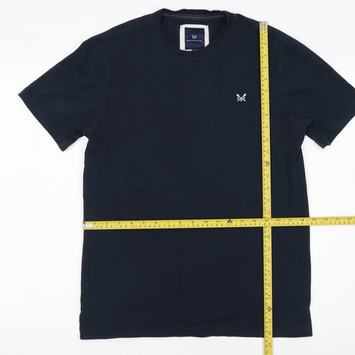 Crew Clothing Company Men's Blue Cotton Crew Neck T-Shirt M